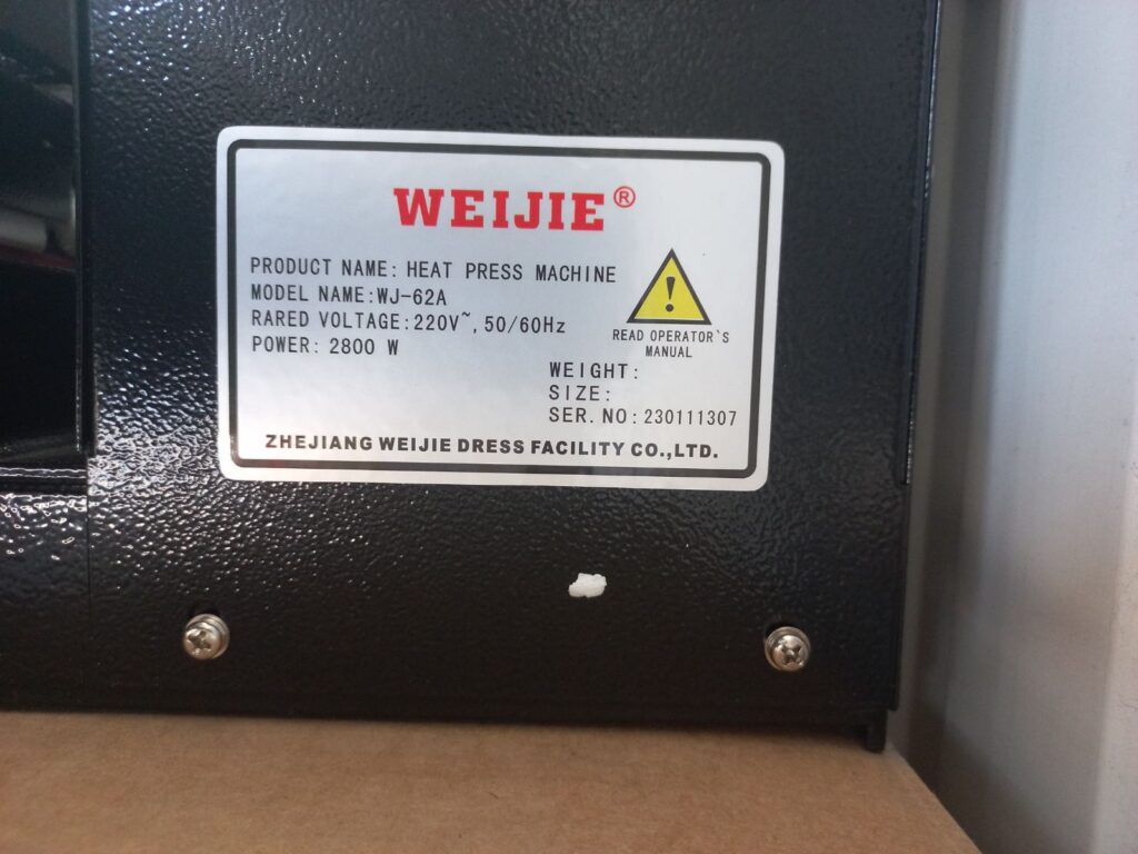 Термопресс промышленный Weijie WJ-38